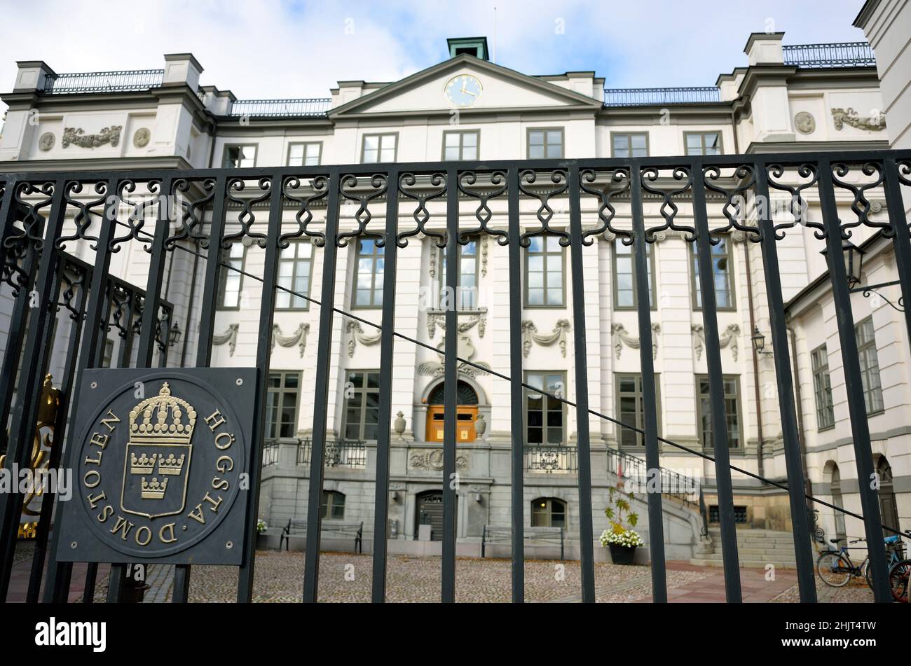 Swedens Supreme Court in Stockholm Stock Photo Alamy