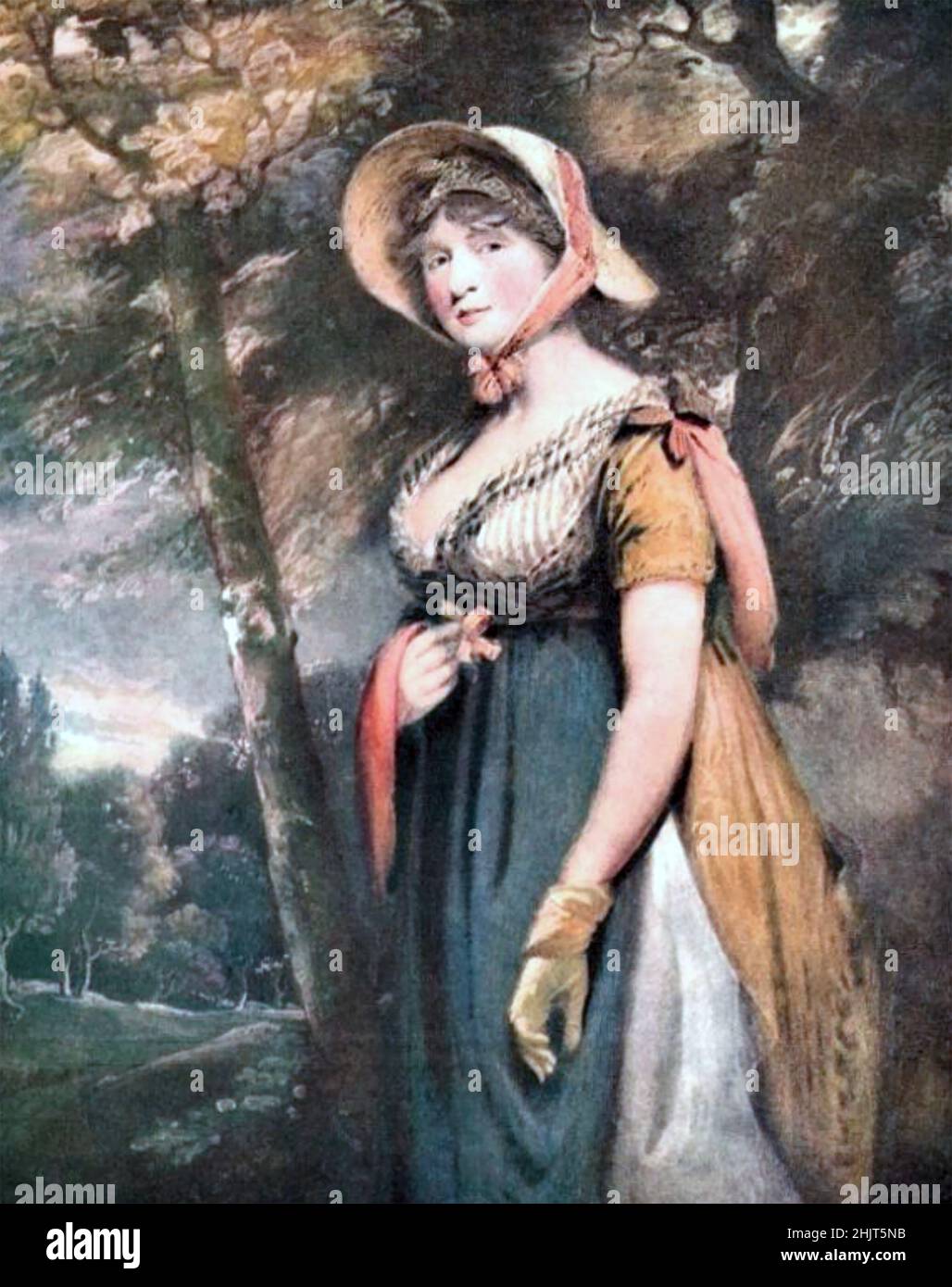 JOHN CONSTABLE (1776-1837) English landscape and portrait painter. The  Right Honourable Lady Louisa Manners, about 1821 Stock Photo - Alamy