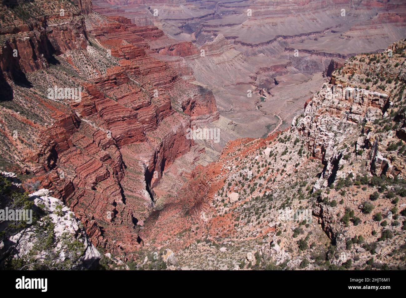 The red rocks of the Grand Canyon National Park in Arizona Stock Photo ...