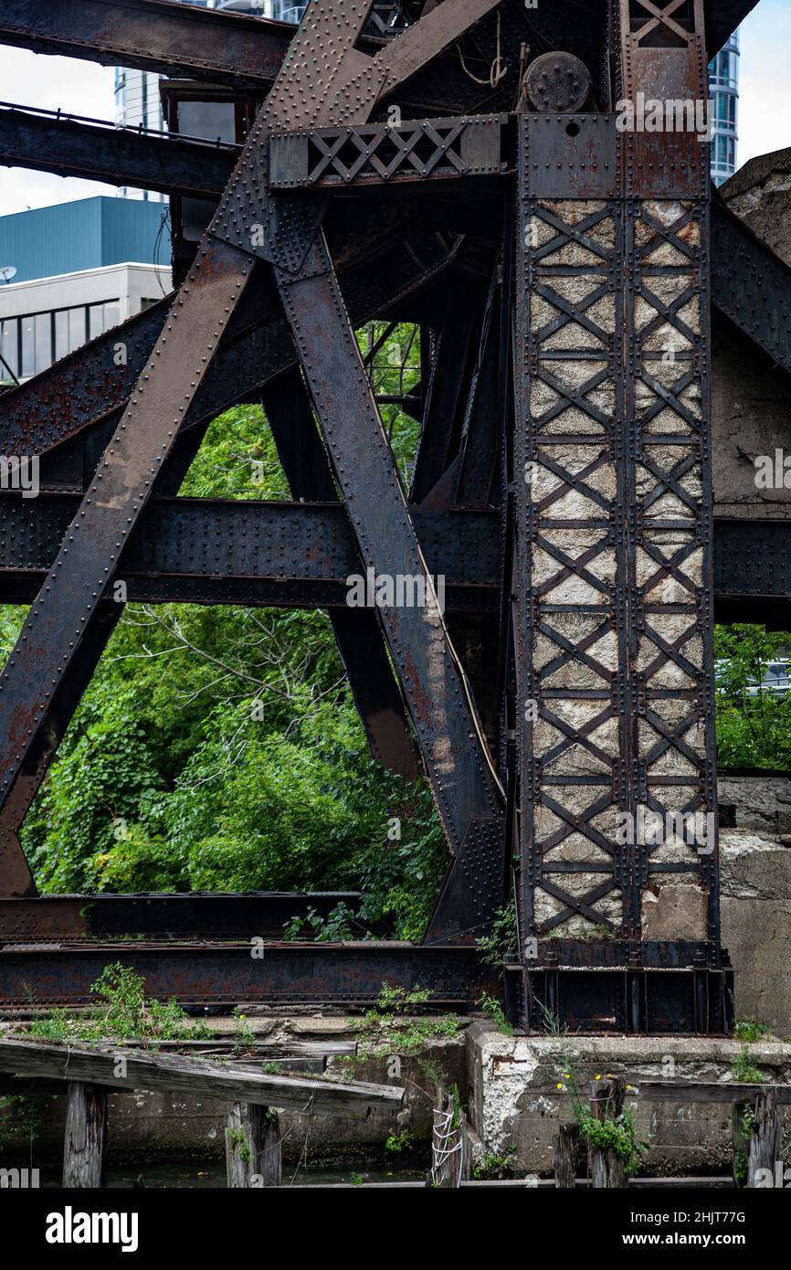 Chicago bridge detail hi-res stock photography and images - Alamy