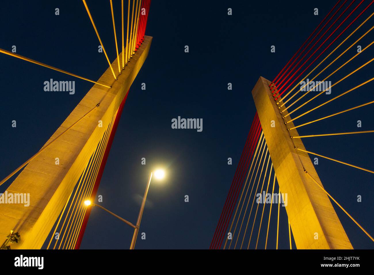 rush hour traffic on theNew Kosciuszko bridge in between Queens and