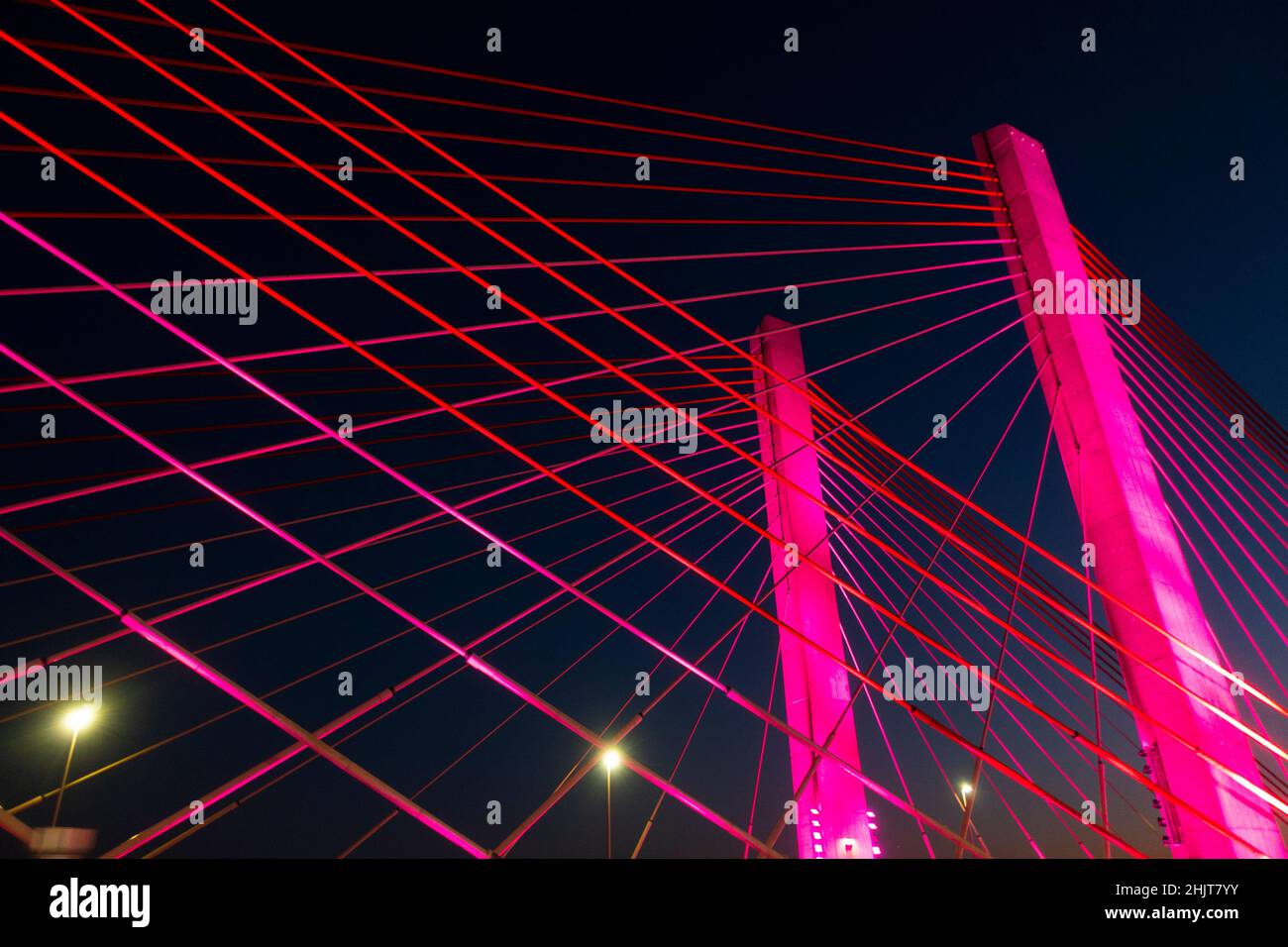 rush hour traffic on theNew Kosciuszko bridge in between Queens and