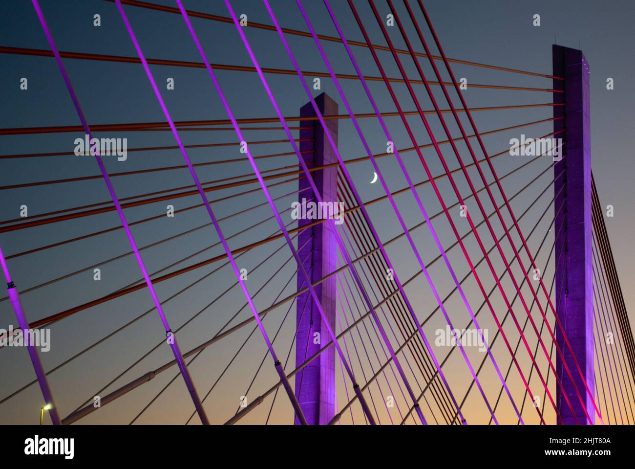 rush hour traffic on theNew Kosciuszko bridge in between Queens and