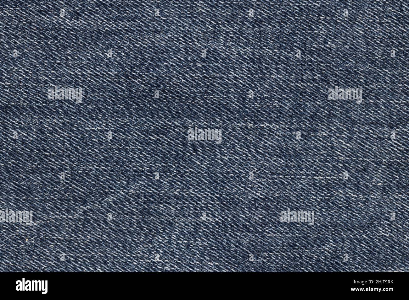 Blue jeans fabric texture closeup Stock Photo