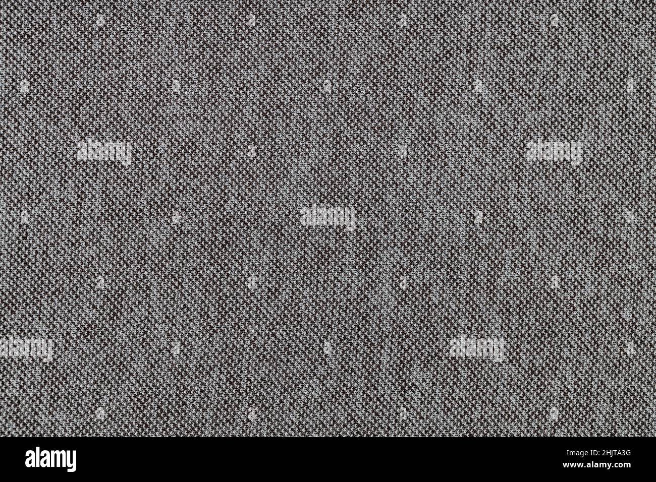 Dark gray linen fabric texture close up Stock Photo