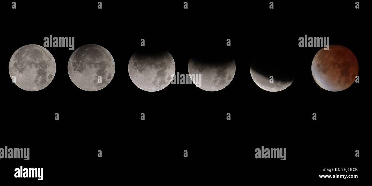 Moon in different phases hi-res stock photography and images - Alamy