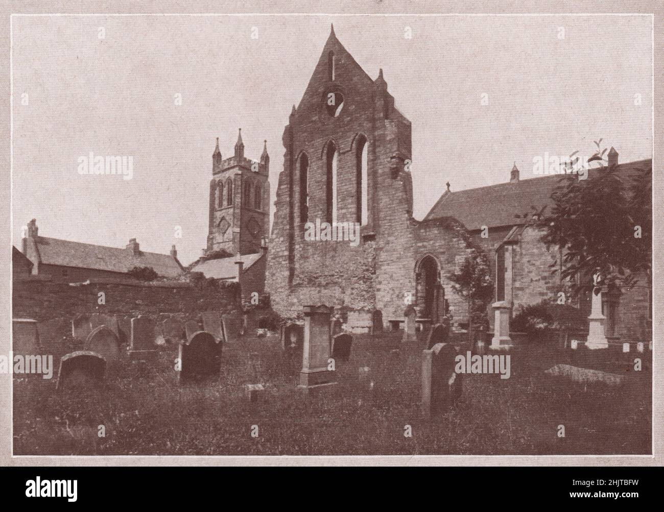 The Abbey, Kilwinning. Ayrshire (1913 Stock Photo Alamy