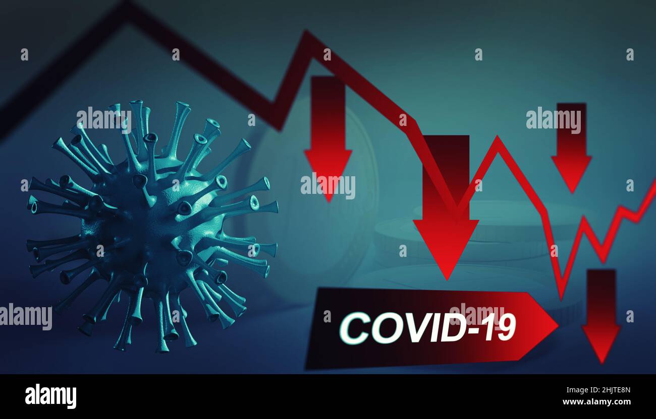 World economy and corona virus concept. The impact of coronavirus on ...