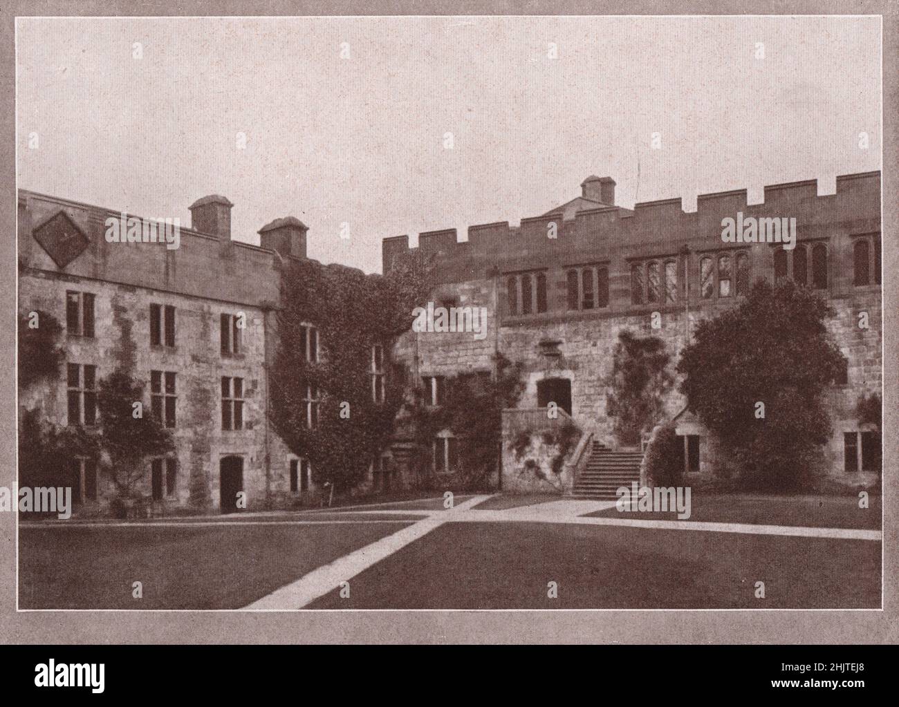 Naworth Castle, Brampton. Cumbria (1913) Stock Photo