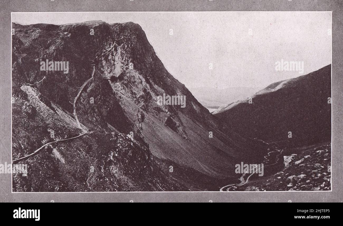 Honister Crag, Cumberland. Cumbria (1913) Stock Photo
