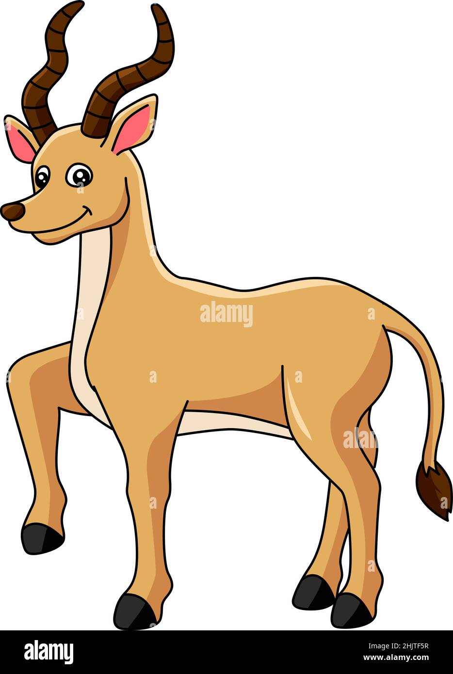 Antelope Cartoon Clipart Vector Illustration Stock Vector Image & Art
