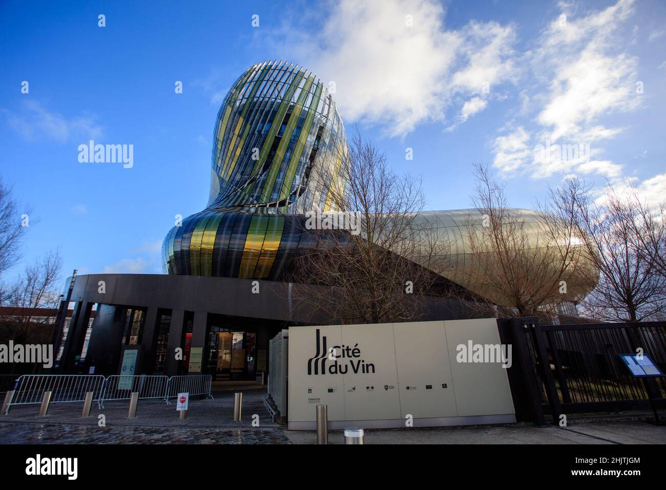 Cite du Vin, Wine City, is a museum and cultural centre dedicated to the wine industry in Bordeaux. It offers a journey around the world of wine. Stock Photo
