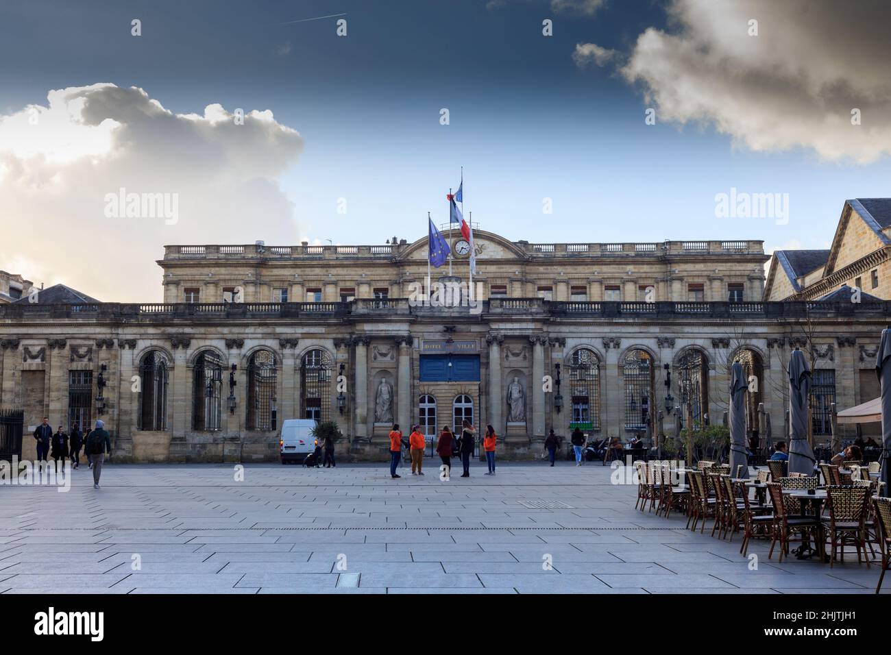 Rohan Palace is the City Hall, Hotel de Villel, of Bordeaux, France. Stock Photo