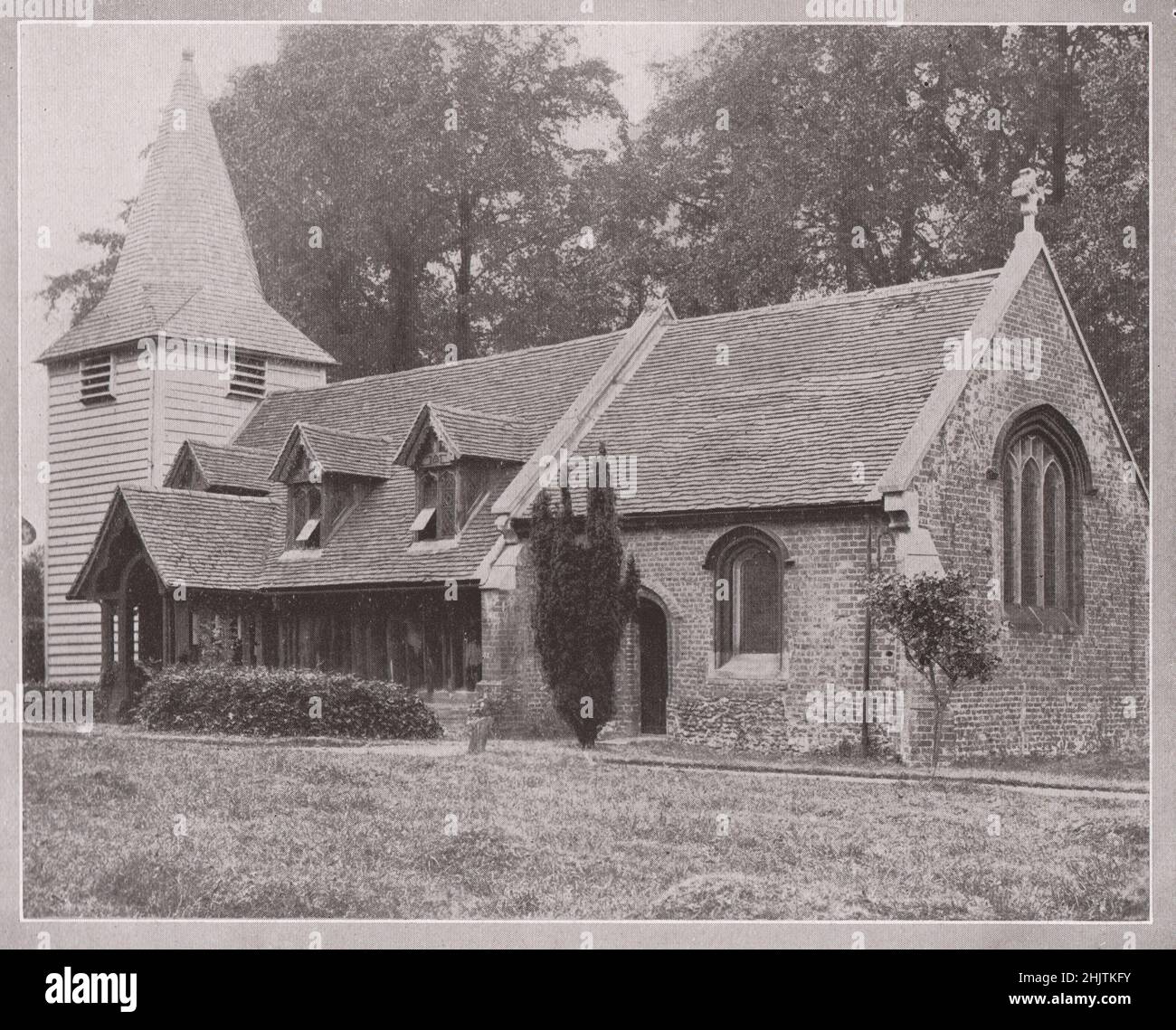The Church at Greenstead-Juxta-Ongar. Essex (1913) Stock Photo