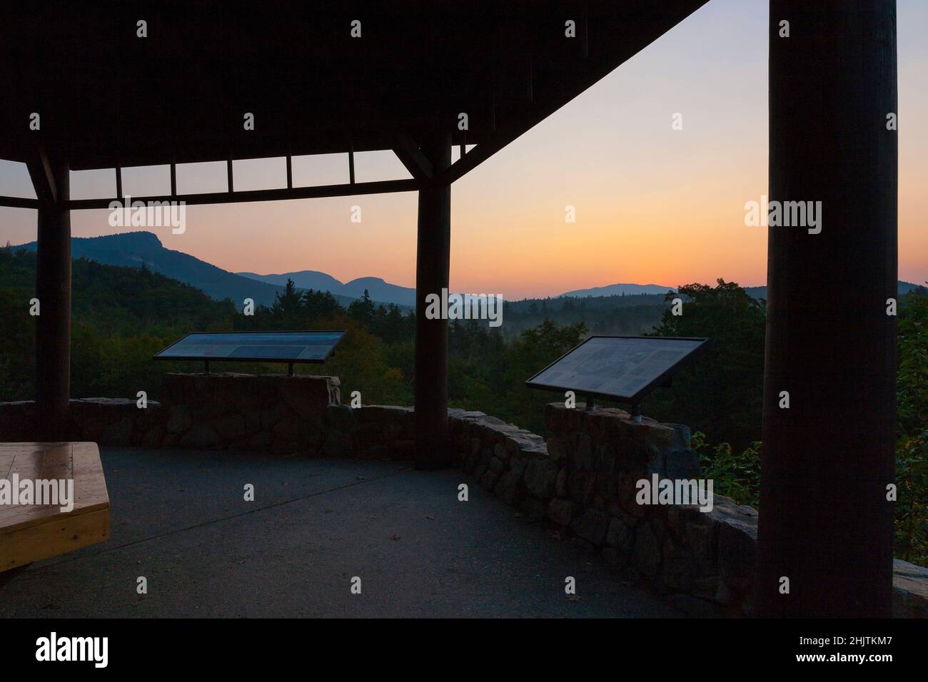 Sunrise from the Sugar Hill Scenic Vista along the Kancamagus Highway