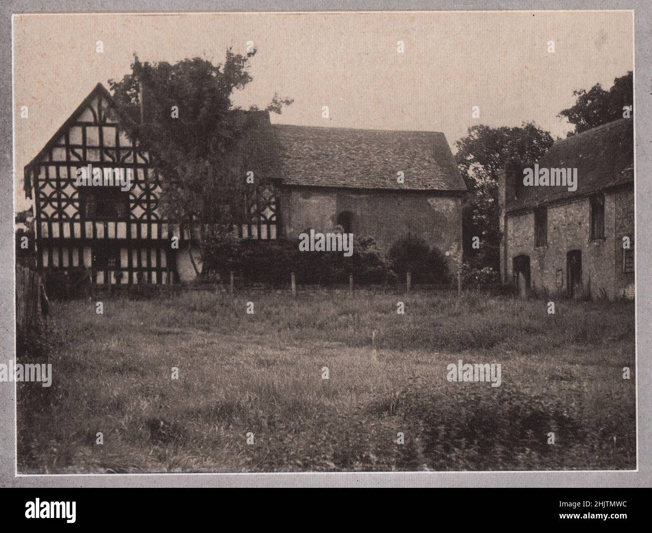 The Saxon Chapel, Deerhurst. Gloucestershire (1913) Stock Photo