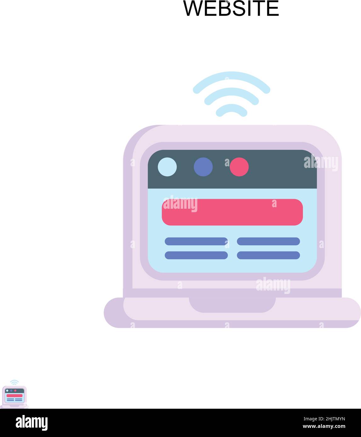 Website Simple vector icon. Illustration symbol design template for web ...