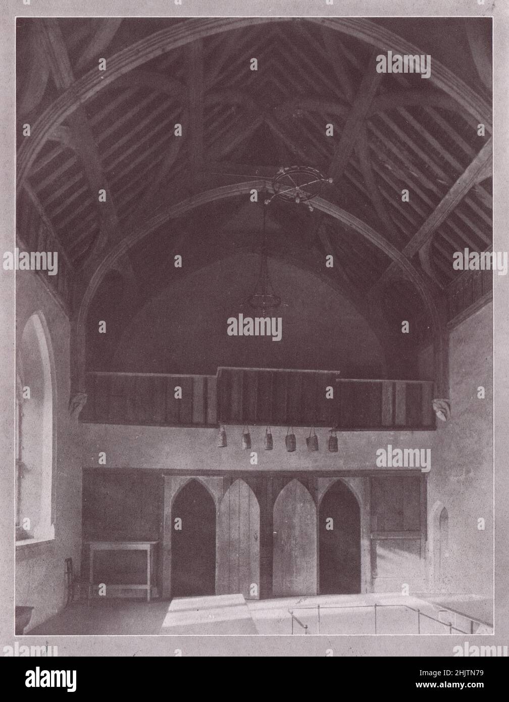 Interior of Brother's House, St. Cross, Winchester. Hampshire (1913) Stock Photo