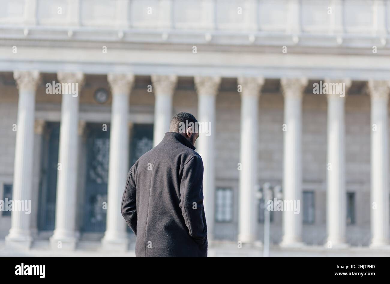 African man walking outside in hi-res stock photography and images - Alamy