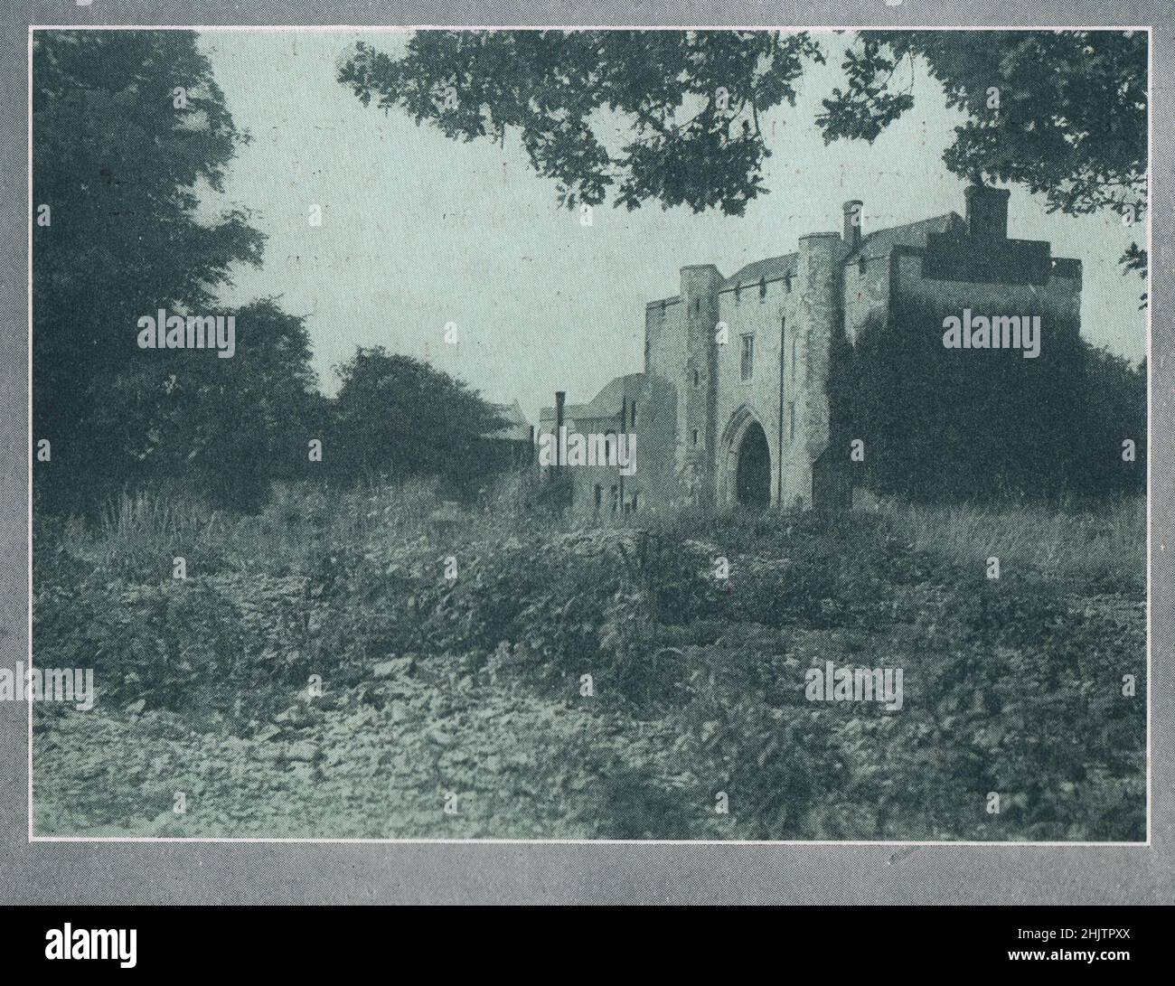 Abbey Gateway, St. Albans. Hertfordshire (1913) Stock Photo