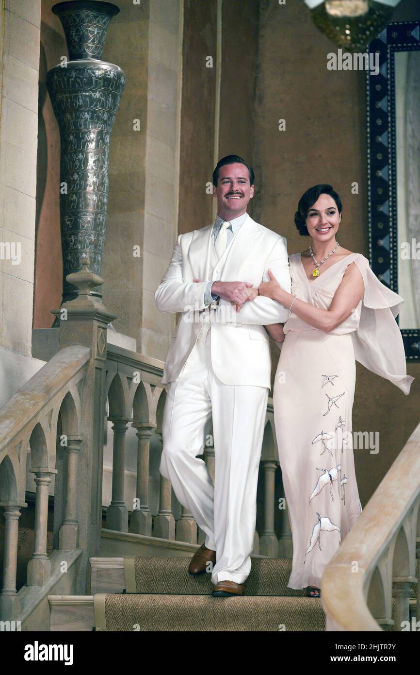 DEATH ON THE NILE, from left Armie Hammer, Gal Gadot, 2020. ph Rob