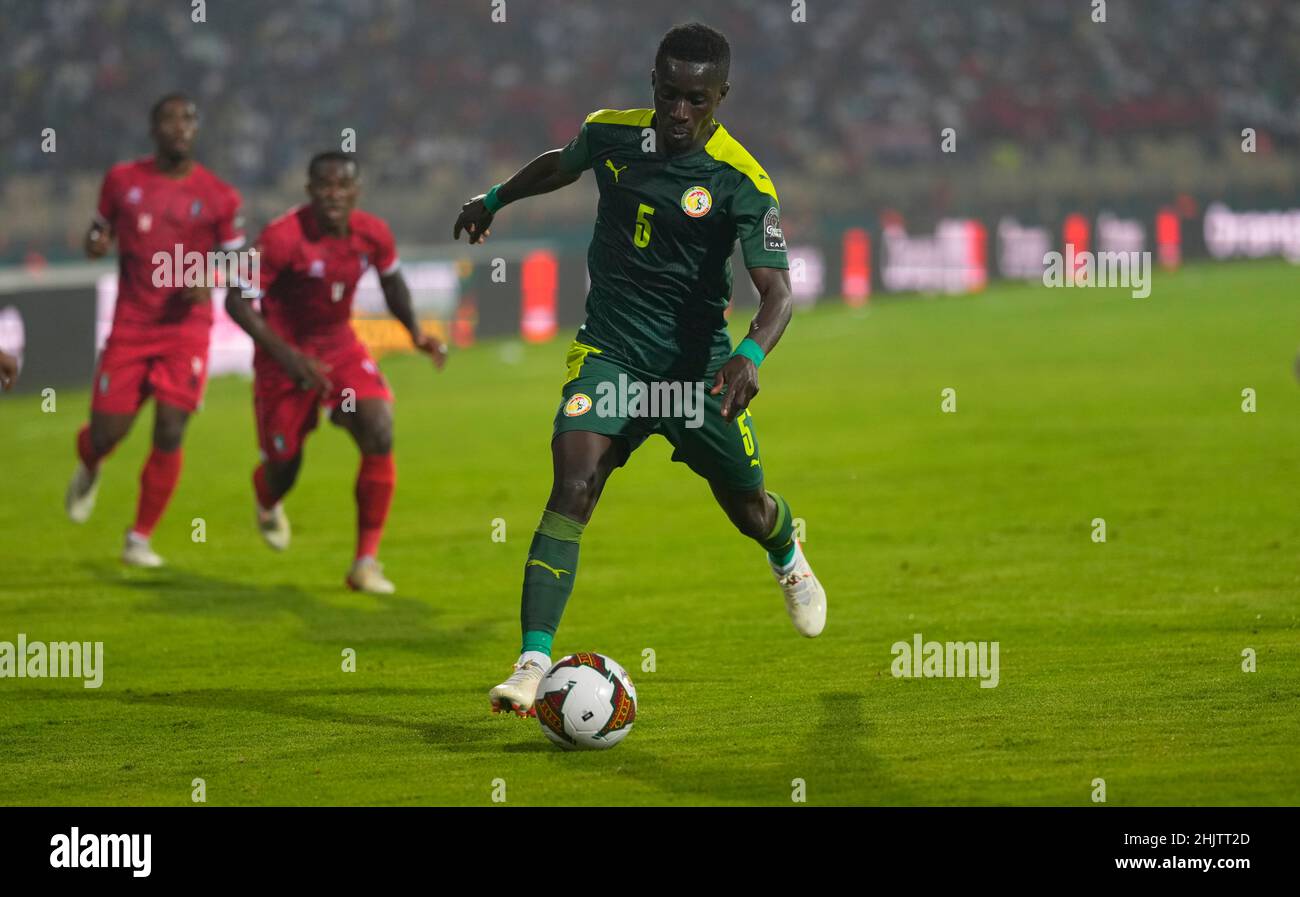 Yaounde, Cameroon, January, 30, 2022: Idrissa Gueye of Senegal during Senegal versus Equatorial Guinea- Africa Cup of Nations at Ahmadou Ahidjo stadium. Kim Price/CSM. Stock Photo