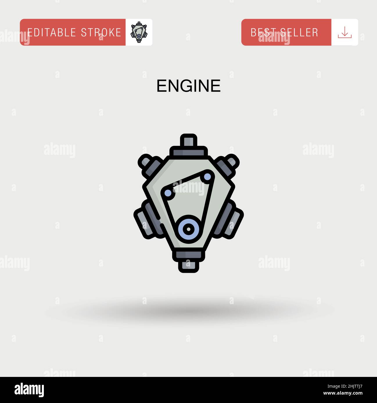 Engine Simple vector icon Stock Vector Image & Art - Alamy