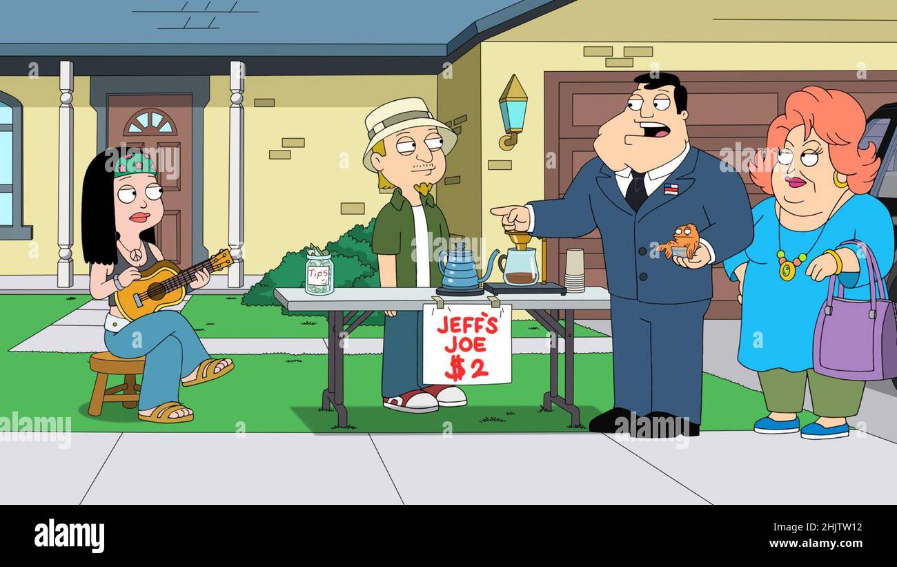 AMERICAN DAD!, Stan Smith (left-center, voice: Seth MacFarlane), Steve Smith  (right-center, voice: Scott Grimes), 'The Legend of Old Ulysses' (Season  13, ep. 1317, aired March 4, 2019). photo: ©TBS / courtesy Everett