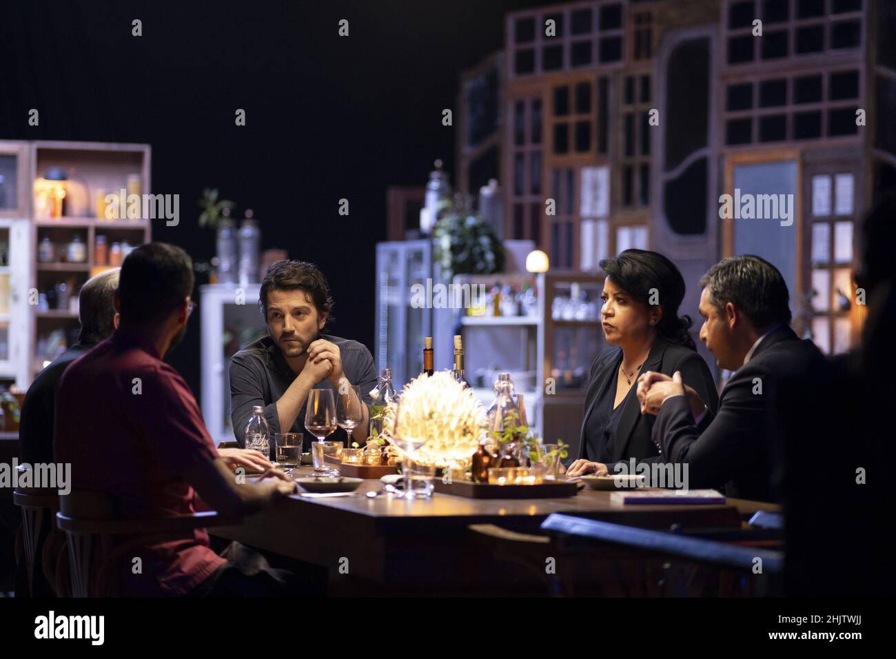 PAN Y CIRCO, from left Ricardo Baruch, Julio Frenk, host Diego Luna