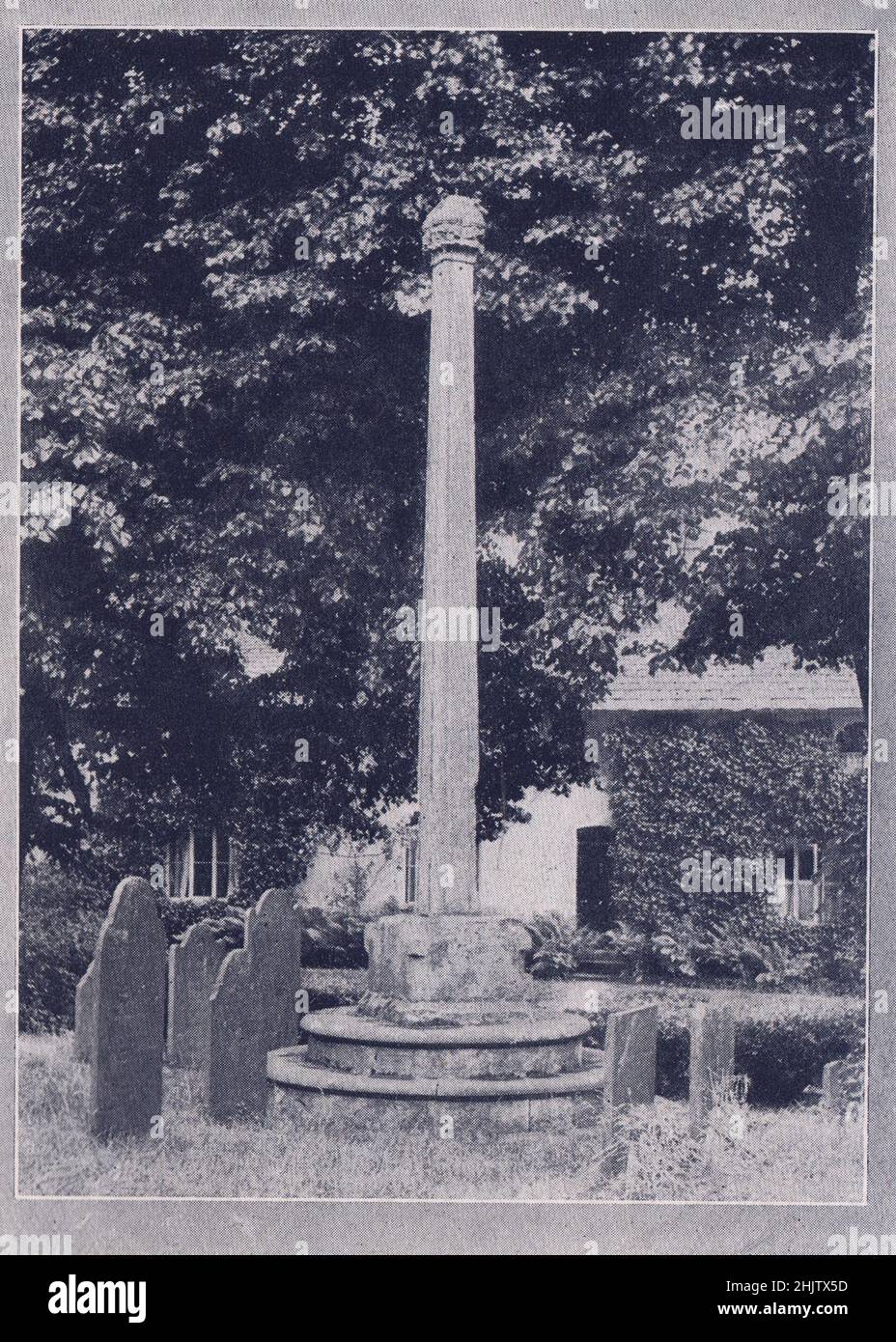 Old Churchyard Cross, Stoughton. Leicestershire (1913 Stock Photo Alamy
