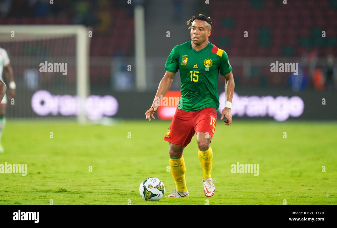 Yaoundé, Cameroon, January, 9, 2022: Pierre Kunde of Cameroon during