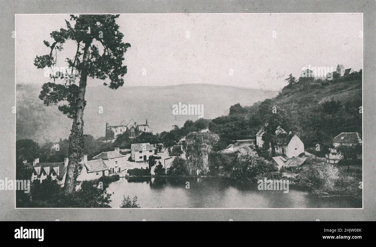 Tintern Village. Monmouthshire (1913) Stock Photo
