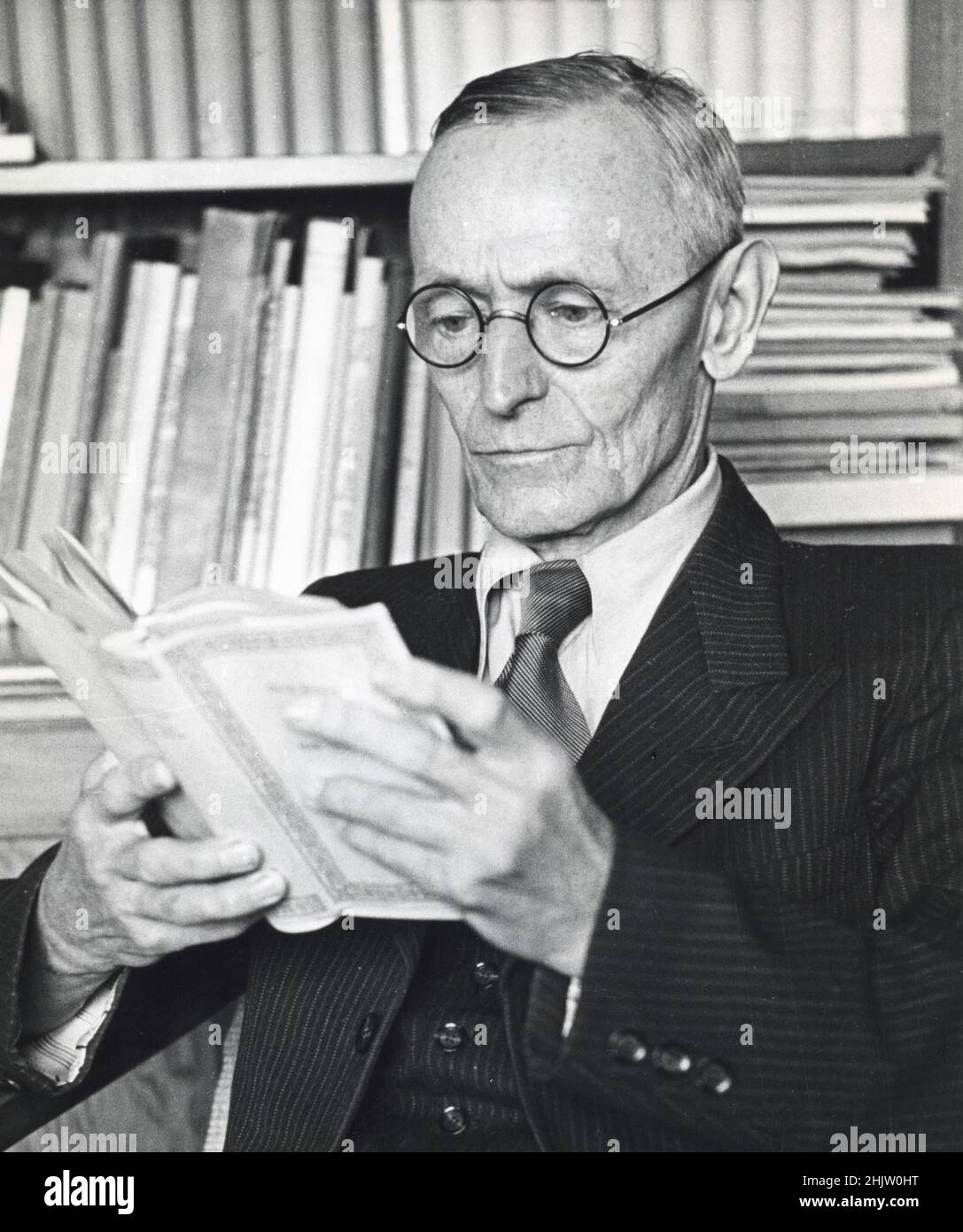 A portrait of the German author Hermann Hesse Stock Photo
