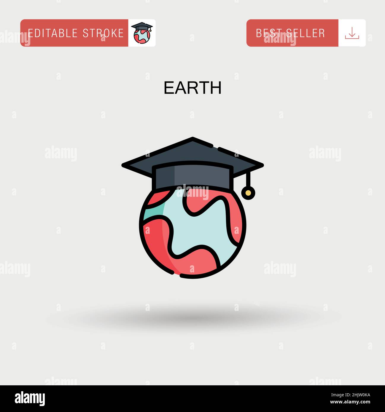 Earth Simple vector icon Stock Vector Image & Art - Alamy