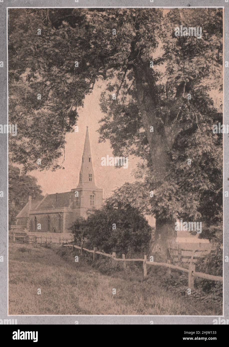 Newton-in-the-Willows. Northamptonshire (1913) Stock Photo