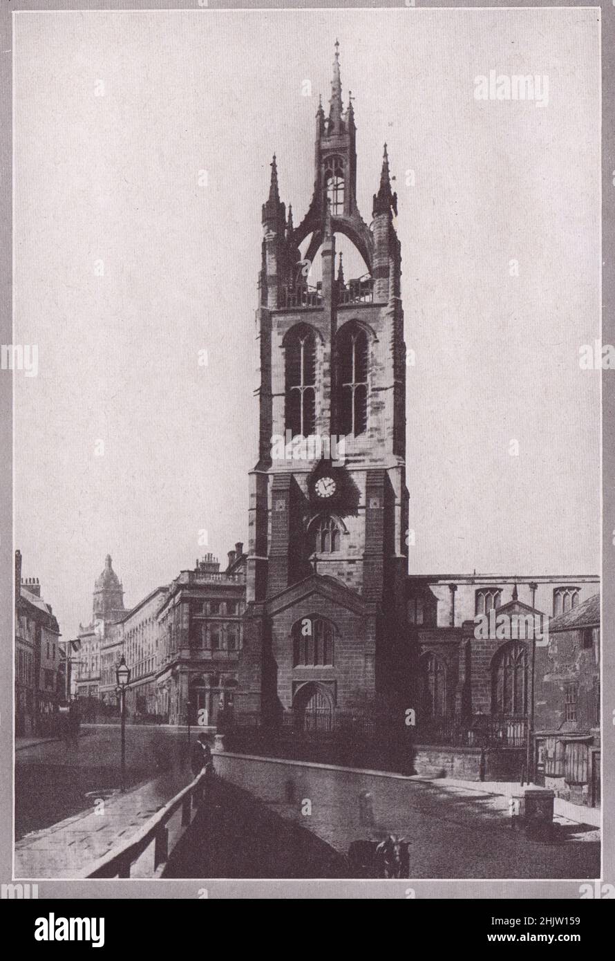 Newcastle Cathedral. Northumberland (1913) Stock Photo
