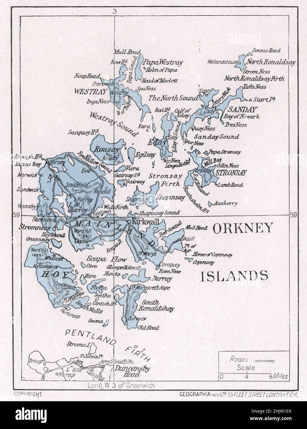 Map of the orkney islands hires stock photography and images Alamy