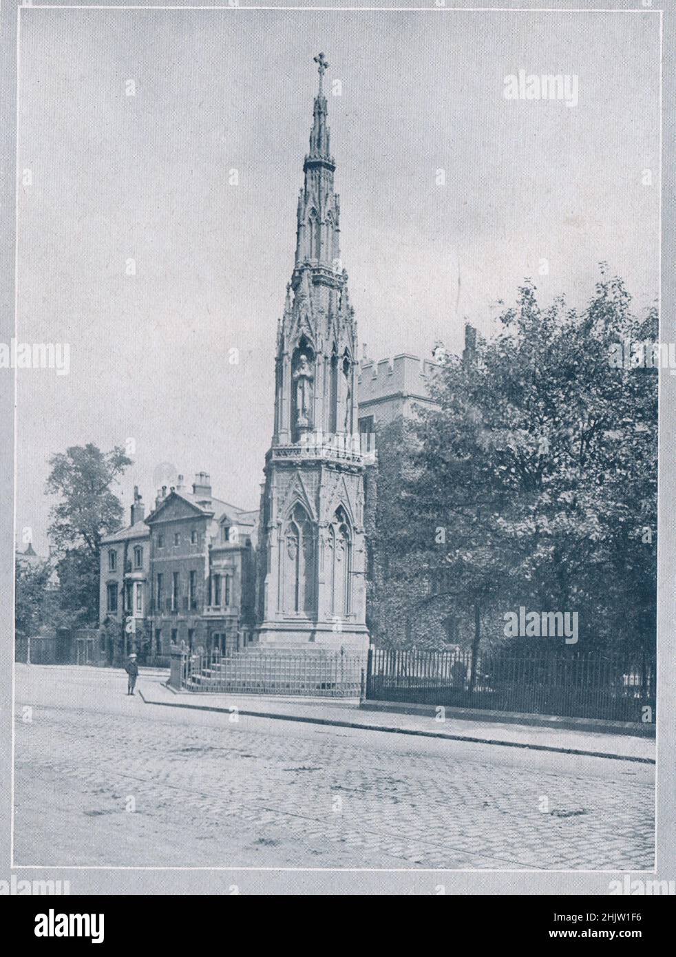 Martyrs' Memorial, Oxford. Oxfordshire (1913) Stock Photo
