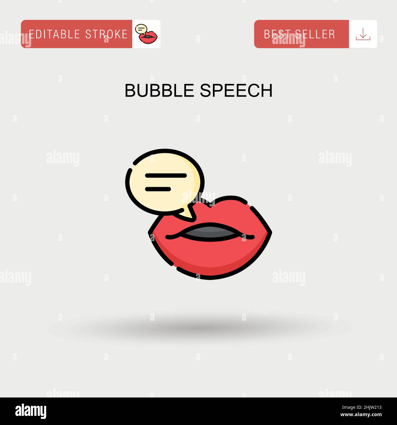 Bubble speech Simple vector icon Stock Vector Image & Art - Alamy