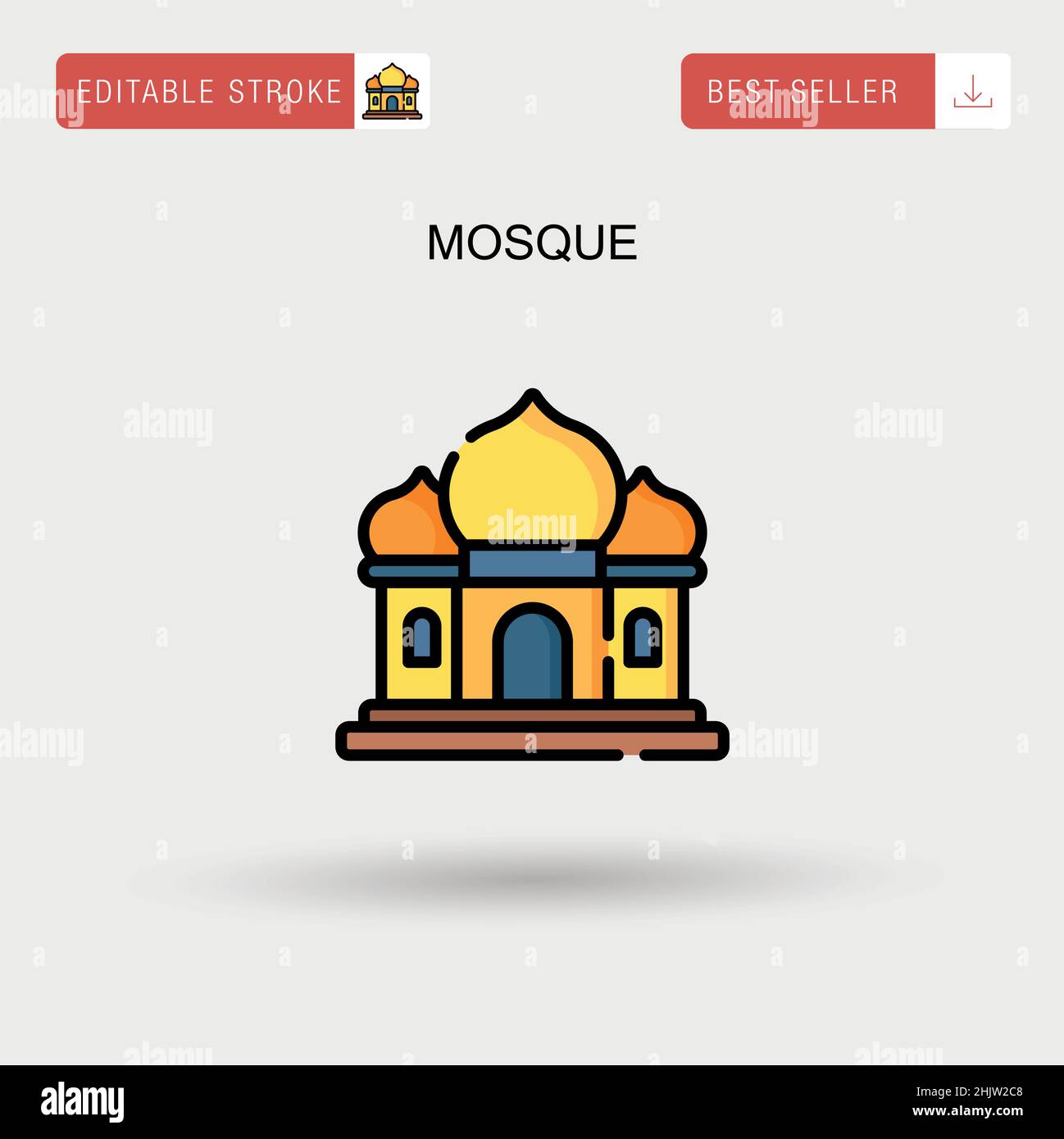 Mosque Simple vector icon Stock Vector Image & Art - Alamy