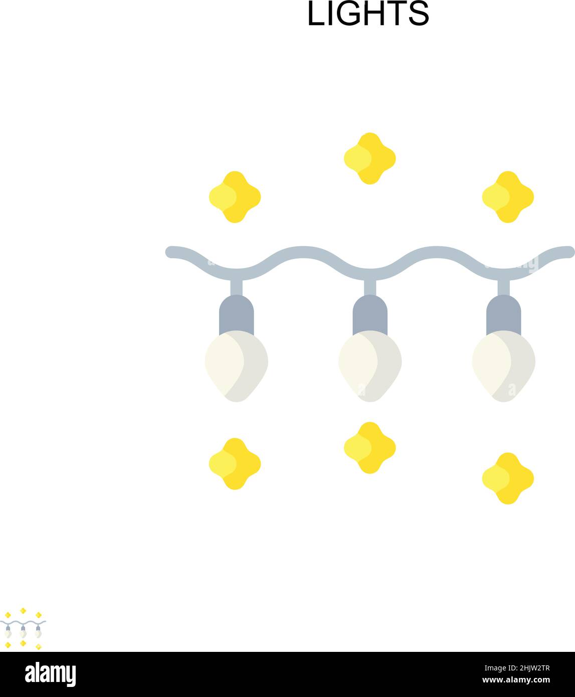Lights Simple vector icon. Illustration symbol design template for web ...