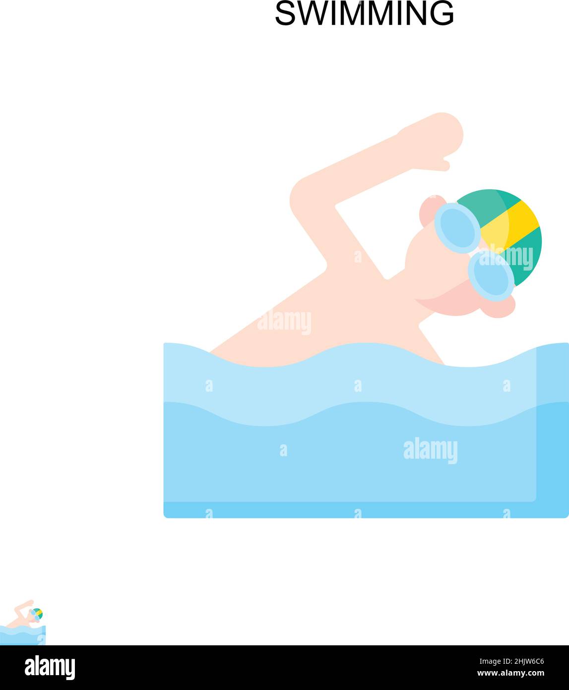 Child girl swimming pool underwater Stock Vector Images - Alamy