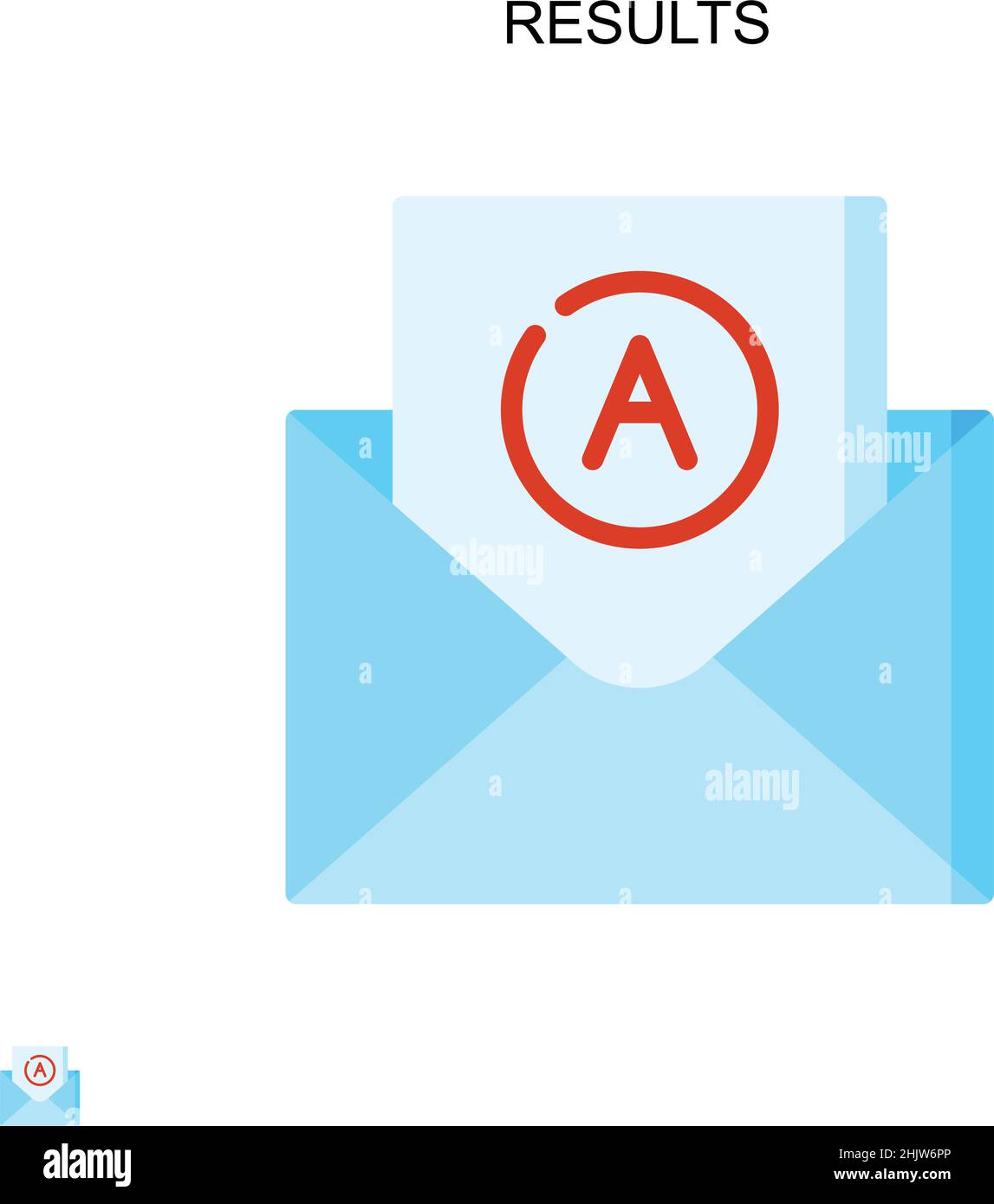 Results Simple vector icon. Illustration symbol design template for web ...