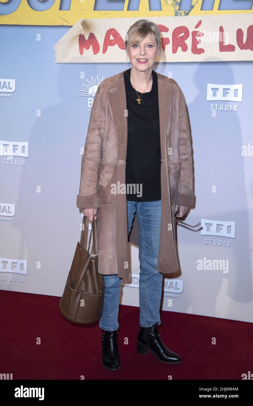 Chantal Ladesou attending the Super Heros Malgre Lui Premiere at the Grand Rex Cinema in Paris, France on January 31, 2022. Photo by Aurore Marechal/ABACAPRESS.COM Stock Photo