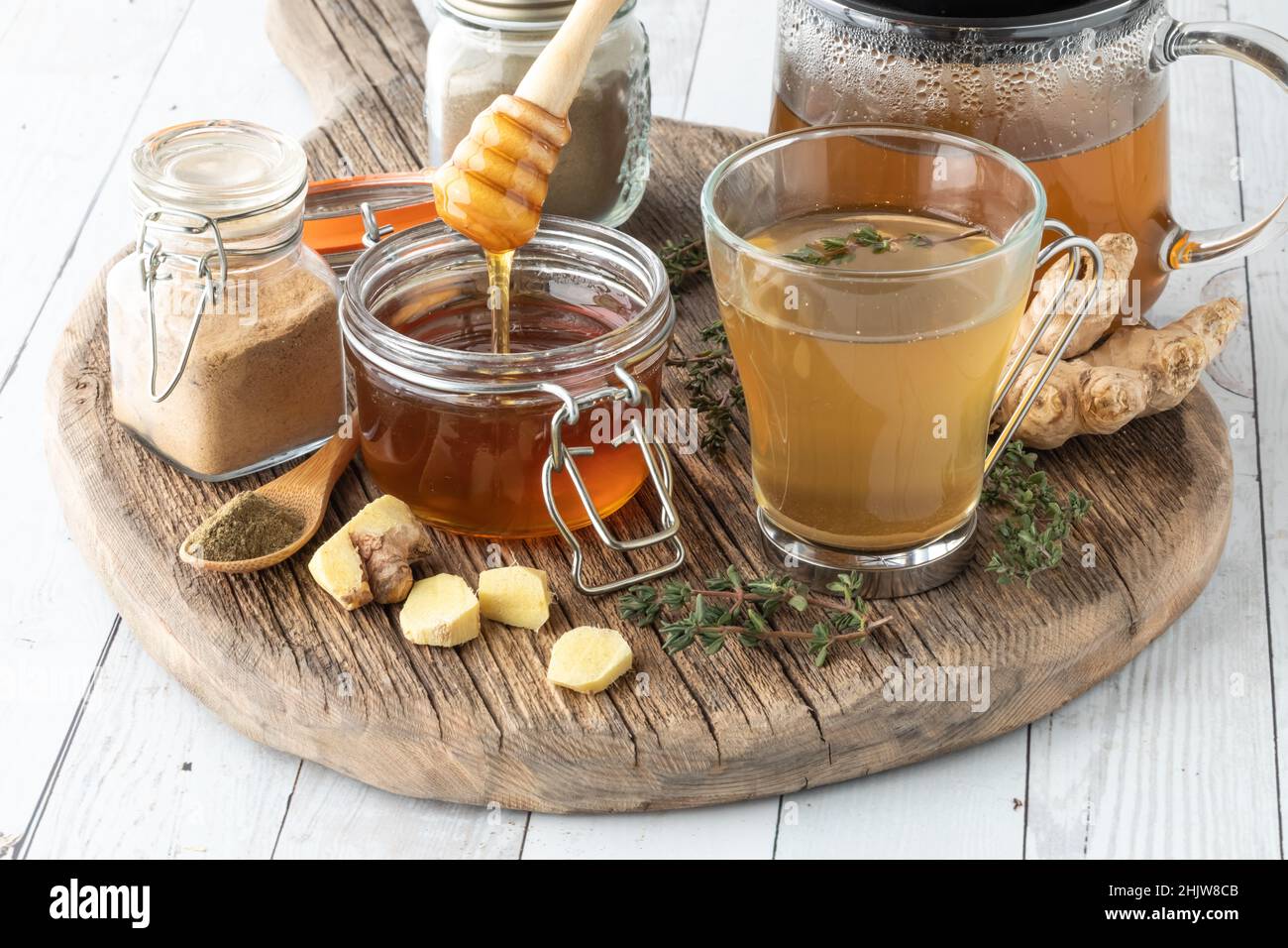 Healing medicinal elixir for lungs and respiratory system with thyme