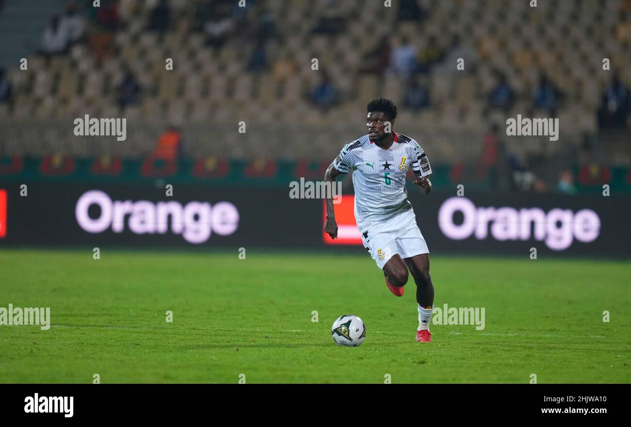 Yaoundé, Cameroon, January, 14, 2022: Thomas Partey of Ghana during
