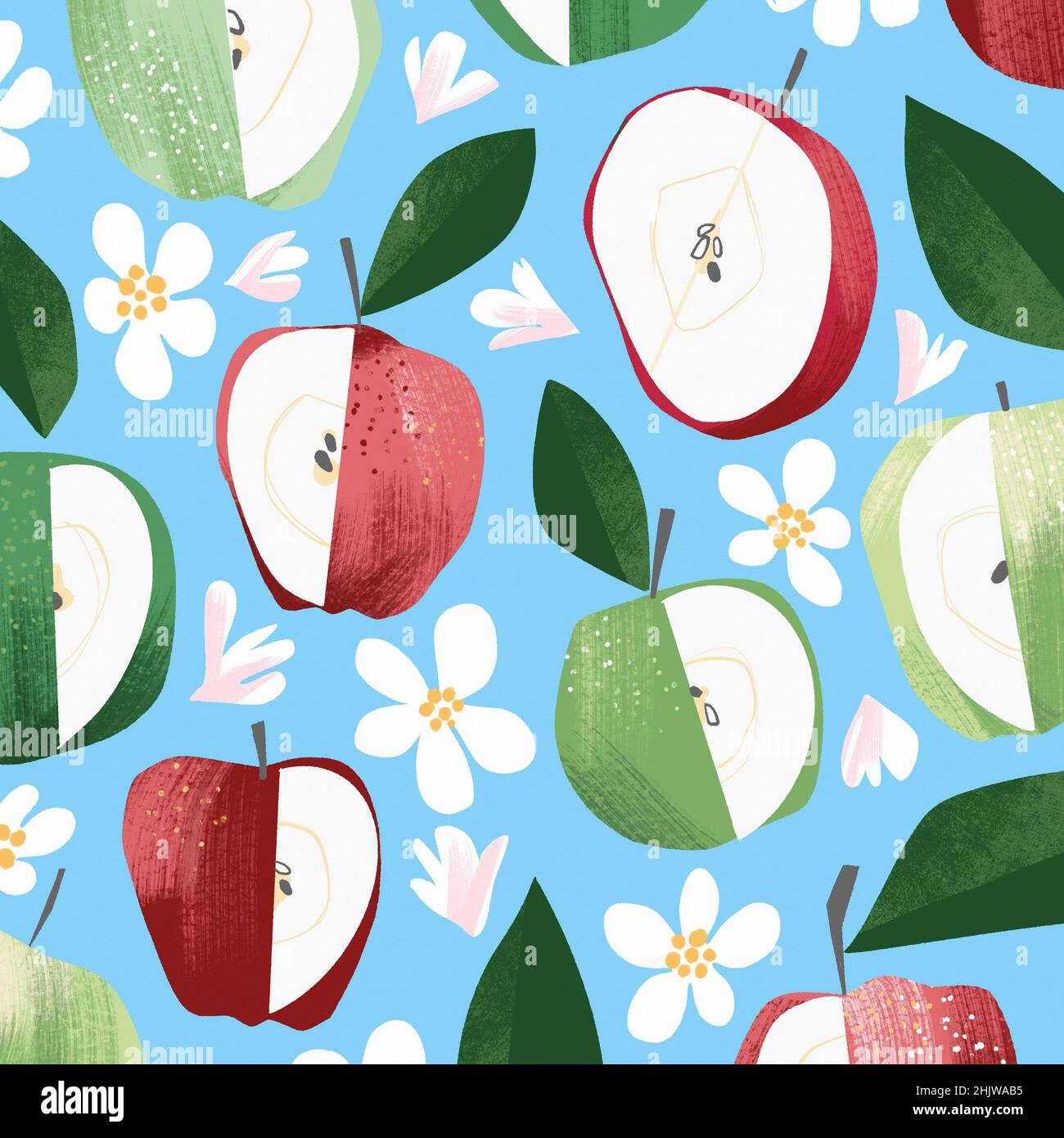 Full frame apple pattern Stock Photo
