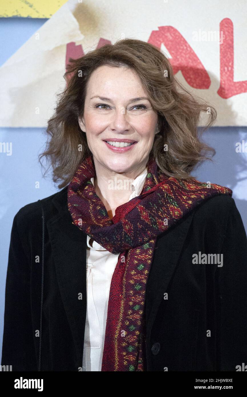 Guest attending the Super Heros Malgre Lui Premiere at the Grand Rex Cinema in Paris, France on January 31, 2022. Photo by Aurore Marechal/ABACAPRESS.COM Stock Photo