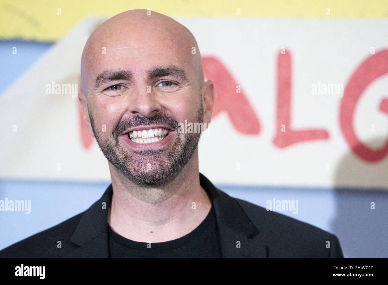 Julien Arruti attending the Super Heros Malgre Lui Premiere at the Grand Rex Cinema in Paris, France on January 31, 2022. Photo by Aurore Marechal/ABACAPRESS.COM Stock Photo