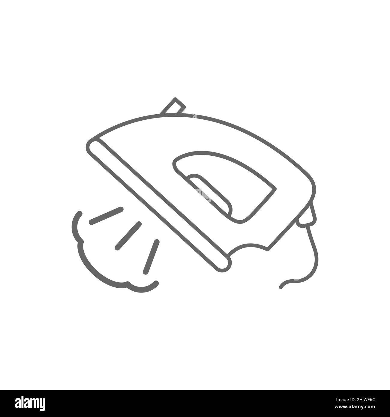 Steam iron. Icon of household appliances. Flat style Stock Vector Image